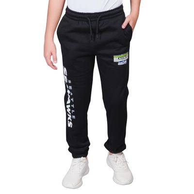 Ultra Game NFL Official Youth Super Soft Game Day Jogger Sweatpants, Seattle Seahawks, Black, 18-20
