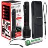 Ledlenser P9R Core LEP Rechargeable Flashlight - Black, Aluminum - 1300m LEP Beam Laser Phosphor Flashlight - Triple Flood & Laser Combo Light - IP68 Waterproof Tactical Lights view 1