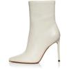 Aqua Womens GAL Leather Dressy Mid-Calf Boots Beige 9.5 Medium (B,M) view 2
