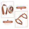 BESPORTBLE 2pcs Outdoor Picnic Blanket Carry Strap Pu Material Multipurpose Bedroll Holder for Camping Travel and Beach Mat Convenient Tie Down Straps for Easy Carrying view 2