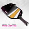 Prodrive Encounter Pink Pickleball Paddle 16mm - 3 Layer (PP/Aramid/PP) Thermoformed with Foam Injected Walls - Includes Paddle Sleeve view 2