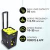Tennis Ball Machine, Automatic Tennis Ball Launcher, Three-Position Adjustable Pull Rod, Dual-Mode Control, Remote Control and Mobile Phone Control, No Worries for Single Person Training view 2