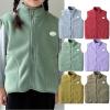 AIMAOMI Baby Boys Girls Sleeveless Jacket Full Zipper Soft Fleece Vest Kids Fall Winter Waistcoat (Purple, 6-7 Years) view 3