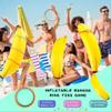 4 Set Inflatable Banana Ring Toss Game Includes 4 Pcs Inflatable Bananas 16 Pcs Plastic Ring Toss for Summer Pool Bachelorette Party Game Bridal Shower Engagement Party Decor view 4