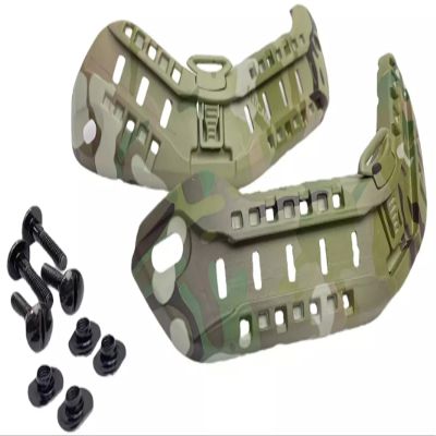 Nylon Tactical Combat MSA ARC Helmet Side Rails with NVG Bungee for MICH 2000 2001 2002 ACH Helmet (MC)