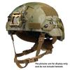 Nylon Tactical Combat MSA ARC Helmet Side Rails with NVG Bungee for MICH 2000 2001 2002 ACH Helmet (MC) view 2