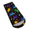 AILONEN Wolf Sleeping Bag,3 Season Warm and Cool Weather,Lightweight,Waterproof,Wild Animala Night Sky Wolfs Sleeping Bag for Boys Girls Kids Adults,Traveling,Outdoors view 2