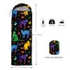 AILONEN Wolf Sleeping Bag,3 Season Warm and Cool Weather,Lightweight,Waterproof,Wild Animala Night Sky Wolfs Sleeping Bag for Boys Girls Kids Adults,Traveling,Outdoors view 3