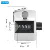 PATIKIL Clicker Counter, 16 Pcs 4 Digit Mechanical Handheld Tally Click Pitch Counter for Coaching Knitting, Golf, Lap, Fishing, White view 2