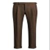 Ceehuteey Men's Business Dress Suit Pants Thick Wool Pleated Front Herringbone Tweed Trousers (Black, 34W x 32L) view 2
