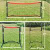 10FT Mini Pickleball Net, 4FT Adjustable Height Dink Training Rebounder Net with Paddles Set of 2, Pickleballs and Carry Bag for Outdoor Indoor Driveway Game, Easy Setup view 3