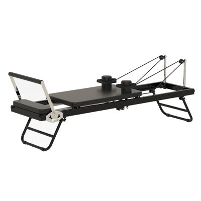 YQDDM Pilates Core Bed, Foldable Pilates Reformer (Load 200 Kg) + Mobile Pulley, Multifunctional Folding Yoga Bed, Body Stretch Training Equipment