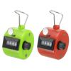 PATIKIL Clicker Counter, 2 Pcs 4 Digit Mechanical Handheld Tally Click Pitch Counter for Coaching Knitting, Golf, Lap, Fishing, Green-Red view 1