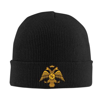 Byzantine Eagle Army Beanie Winter Unisex Knitted Hats Ski Socks Cuffed Hats