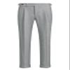 Ceehuteey Men's Business Dress Suit Pants Thick Wool Pleated Front Herringbone Tweed Trousers (Sliver, 29W x 30L) view 1