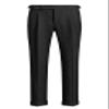 Ceehuteey Men's Business Dress Suit Pants Thick Wool Pleated Front Herringbone Tweed Trousers (Sliver, 29W x 30L) view 2