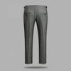 Ceehuteey Men's Business Dress Suit Pants Thick Wool Pleated Front Herringbone Tweed Trousers (Sliver, 29W x 30L) view 4