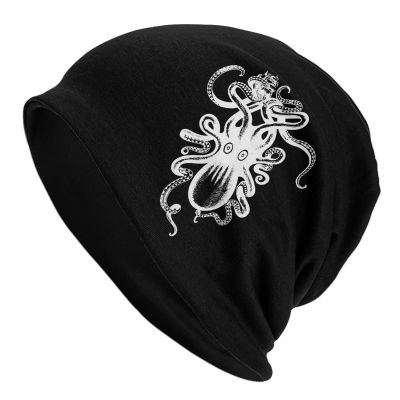 AIZBEGDLU Kraken Rum Octopus Adult Men's Knit Hat Unisex Beanie Hat Black