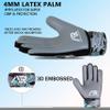 Arsh Sports Soccer Goalie Gloves,Football Goalkeeper Gloves for Kids Boys Youth Children Double Wrist Protection Along 4mm Super Grip Palm (Gray Black, Size 5 Suitable for 9-12 Years) view 3