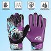 Arsh Sports Soccer Goalie Gloves,Football Goalkeeper Gloves for Kids Boys Youth Children Double Wrist Protection Along 4mm Super Grip Palm (Purple New, Size 3 Suitable for 5-6 Years) view 3