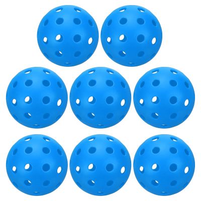 PATIKIL Outdoor Pickleball Balls 40 Holes Pickleball 8 Pack Pickleball Balls for Amateurs Indoor and Outdoor Sport, Blue