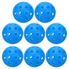 PATIKIL Outdoor Pickleball Balls 40 Holes Pickleball 8 Pack Pickleball Balls for Amateurs Indoor and Outdoor Sport, Blue view 1