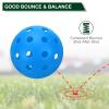 PATIKIL Outdoor Pickleball Balls 40 Holes Pickleball 8 Pack Pickleball Balls for Amateurs Indoor and Outdoor Sport, Blue view 3