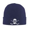 AIZBEGDLU Crossed Goalie Sticks Hockey Beanie Hat Unisex Knit Hat Ski Stocking Cuffed Cap Navy Blue view 1