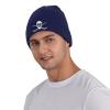 AIZBEGDLU Crossed Goalie Sticks Hockey Beanie Hat Unisex Knit Hat Ski Stocking Cuffed Cap Navy Blue view 4