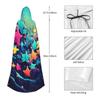FJRFGbkJKN Hooded Cloak Unisex Adults Hooded Cape Halloween Hooded Robe Many Stars Halloween Cloak for Men Women view 2