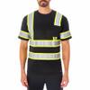 Smith's Workwear Short Sleeve High-Visibility Reflective Safety Tee Black view 1