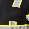 Smith's Workwear Short Sleeve High-Visibility Reflective Safety Tee Black view 3