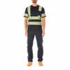 Smith's Workwear Short Sleeve High-Visibility Reflective Safety Tee Black view 4