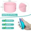 2PCS Protective Silicone Boot Bumper for Hydrojug Traveler 40 OZ Tumbler, Water Bottle Bottom Sleeve Cover Accessories for Hydrojug Mug Cup(Pink) view 4