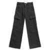 LANZIYAYA Girls Cargo Pants Wide Leg Streetwear Kids Pants with Pockets Trendy Jogger Trousers Hiking Trousers 4-14 Years (US, Age, 10 Years, Black) view 2