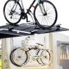 GDSZDDXX Heavy Duty Stitch Bike Straps for Rack, Premium 2PCS Adjustable Bike Rack Straps with Anti-Slip Gel Grip, Hook and Loop Bicycle Wheel Stabilizer Strap for Transportation and Storage view 2