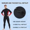 Aunua Wetsuits Men 5mm Back Zip Fullsuit Superstretch Neoprene GBS Seams Surfing Wetsuit(6051-3XL) view 3