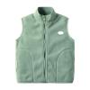 AIMAOMI Baby Boys Girls Sleeveless Jacket Full Zipper Soft Fleece Vest Kids Fall Winter Waistcoat (Green, 6-7 Years) view 1