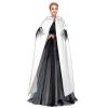 NOUZU Eyelash Lip White Print Halloween Cloak Men Cape Renaissance Cloak With Hood, For Adult Cosplay Party Costume view 3