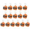 PATIKIL Clicker Counter, 16 Pcs 4 Digit Mechanical Handheld Tally Click Pitch Counter for Coaching Knitting, Golf, Lap, Fishing, Orange view 1