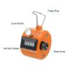 PATIKIL Clicker Counter, 16 Pcs 4 Digit Mechanical Handheld Tally Click Pitch Counter for Coaching Knitting, Golf, Lap, Fishing, Orange view 3