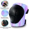 Gradient Color Kids Protective Gear Set Knee Pads for Kid 2-14 Years,W/ Adjustable Strap Kids/Youth Knee Pads Elbow Pads Wrist Guards Set for Inline Roller Skates,Cycling,BMX Bike,Skateboard,Scooter view 3
