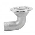 lvifloae Marine Deck Drainer 316 Stainless Steel Split 90 Degree Elbow Deck Drain 32mm Diameter for Fishing Boats Yachts Commercial Vessels Seawater Corrosion Resistant