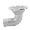 lvifloae Marine Deck Drainer 316 Stainless Steel Split 90 Degree Elbow Deck Drain 32mm Diameter for Fishing Boats Yachts Commercial Vessels Seawater Corrosion Resistant view 1