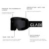 GLADE Mesa Ski Goggles  Black/Black, Anti-Fog, Interchangeable Lens System, 100% UVA/UVB Protection, Medium Fit, Designed in Colorado view 3