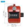 PATIKIL Clicker Counter, 16 Pcs 4 Digit Mechanical Handheld Tally Click Pitch Counter for Coaching Knitting, Golf, Lap, Fishing, Red view 2