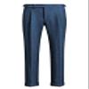 Ceehuteey Men's Business Dress Suit Pants Thick Wool Pleated Front Herringbone Tweed Trousers (Blue, 36W x 30L) view 1