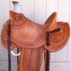 AD Saddlery Wade Tree A Fork Roping Ranch Work Leather Premium Western Horse Saddles for Horses Handmade Equestrian Trail Horse Saddle Tack Size: 10"-18" inches Seat WADE547 (10) view 2