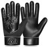 Arsh Sports Soccer Goalie Gloves,Football Goalkeeper Gloves for Kids Boys Youth Children Double Wrist Protection Along 4mm Super Grip Palm (Jet Black New, Size 6 Suitable for 13-15 Years) view 1