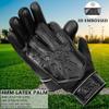 Arsh Sports Soccer Goalie Gloves,Football Goalkeeper Gloves for Kids Boys Youth Children Double Wrist Protection Along 4mm Super Grip Palm (Jet Black New, Size 6 Suitable for 13-15 Years) view 3